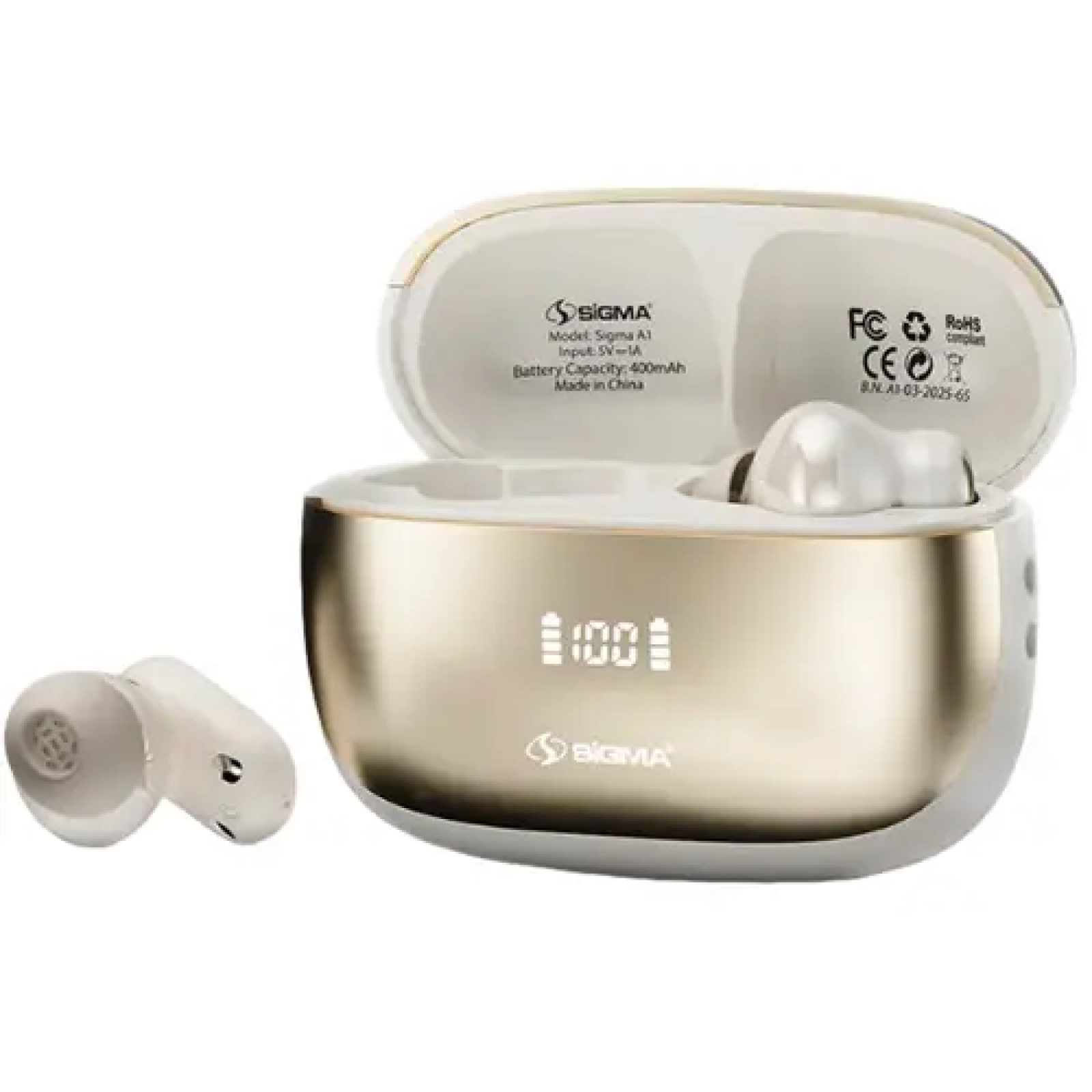 Sigma A1 | Wireless Airbuds with High-Quality Sound & Long Battery Life