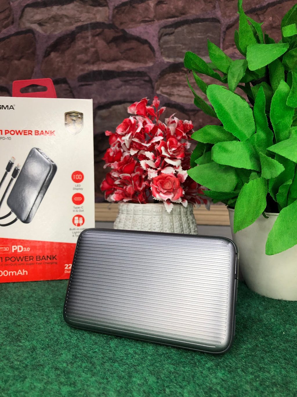 Sigma PD-10 | 4-in-1 10000mAh Fast Charging Power Bank