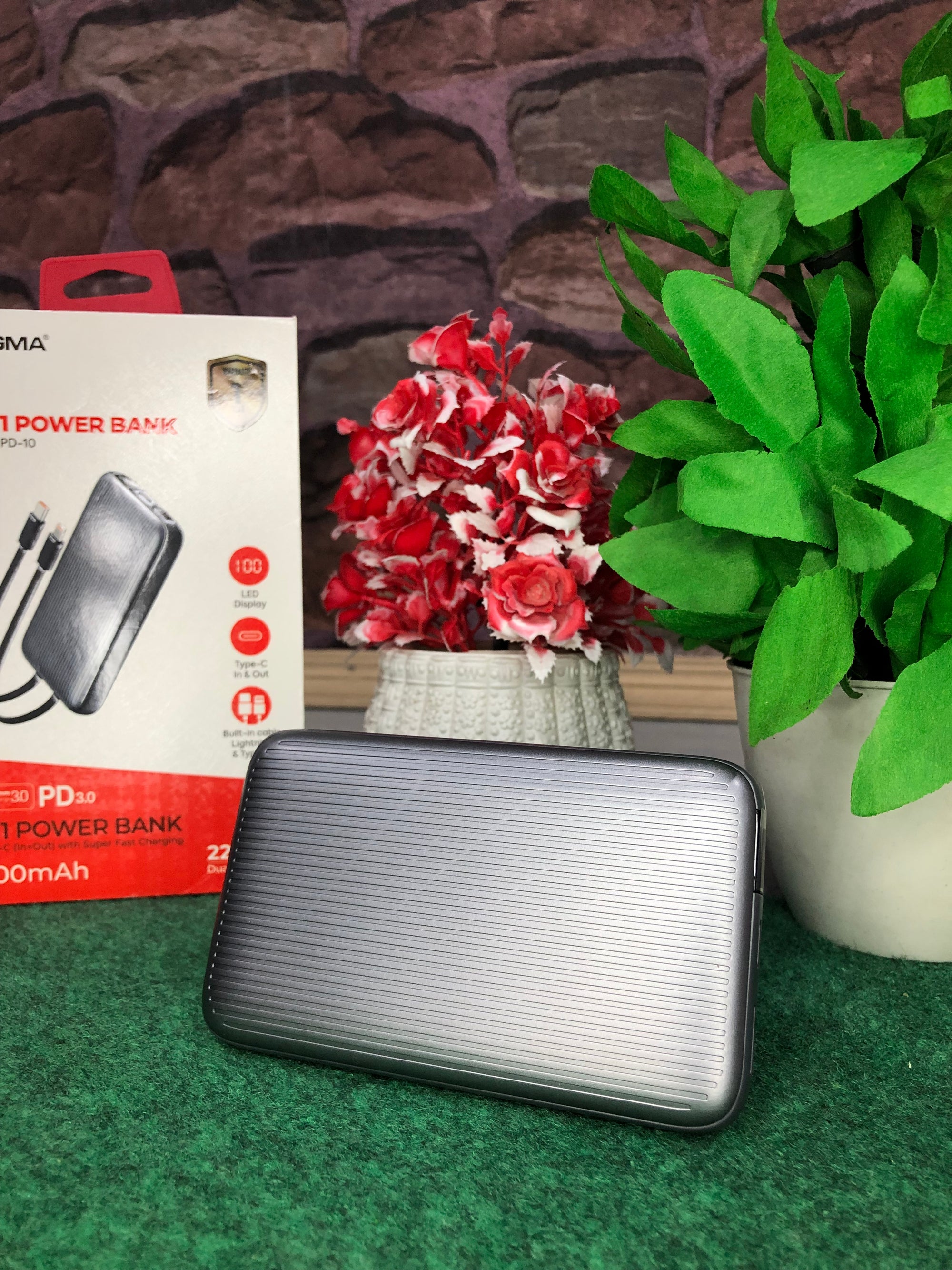 Sigma PD-10 | 4-in-1 10000mAh Fast Charging Power Bank