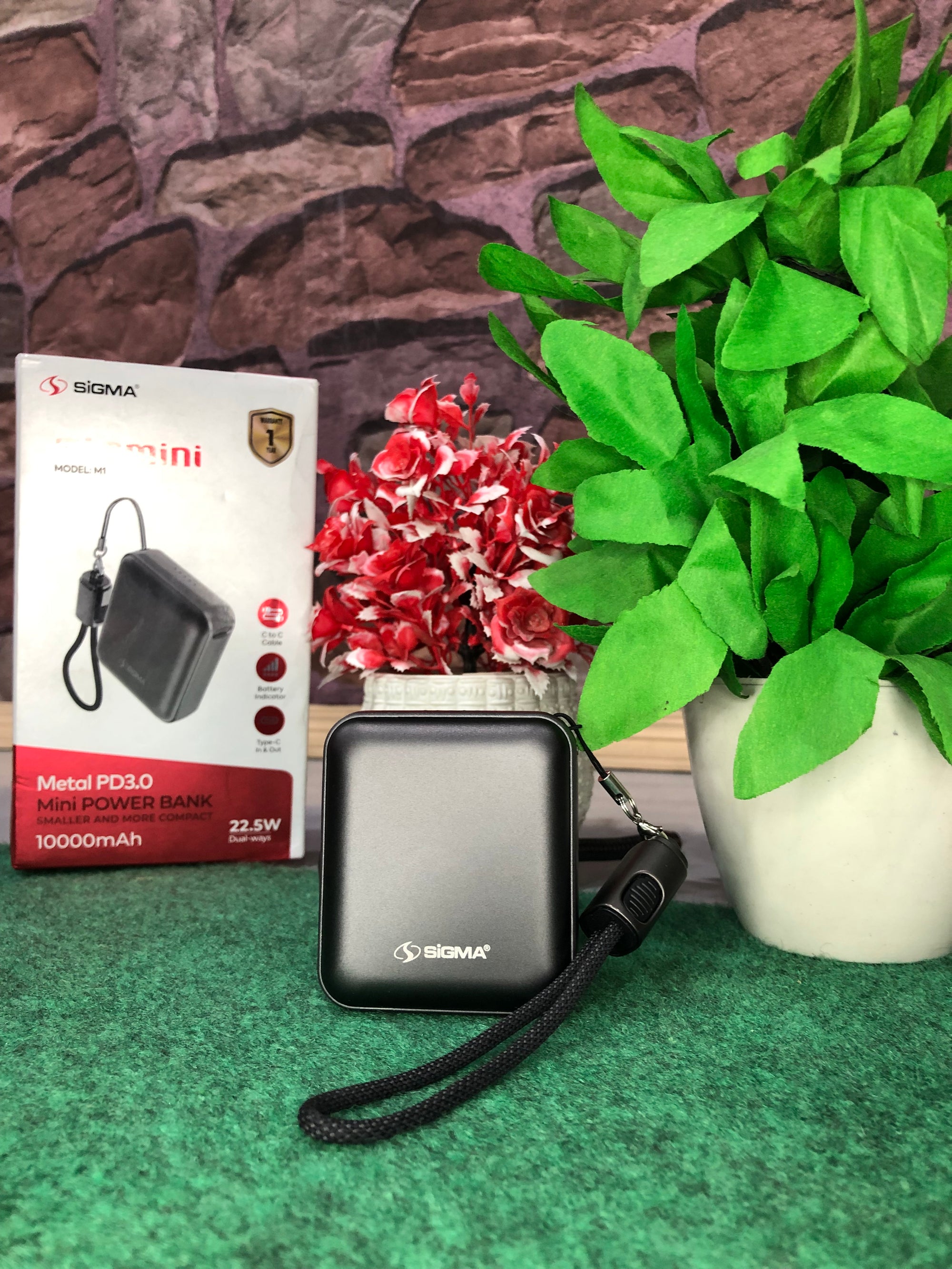Sigma Big Mini M1 | 10000mAh Fast Charging Portable Power Bank